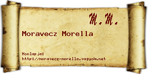 Moravecz Morella névjegykártya